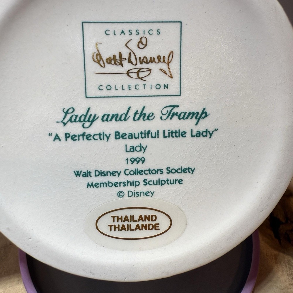 WDCC A Perfectly Beautiful Little Lady Lady And The Tramp W/Special Print & COA! - Picture 7 of 14